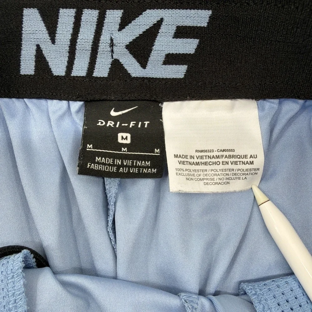 NIKE MENS BLUE BASKETBALL DRI-FIT SHORTS SIZE MEDIUM EUC ALL OVER PRINT Splatter